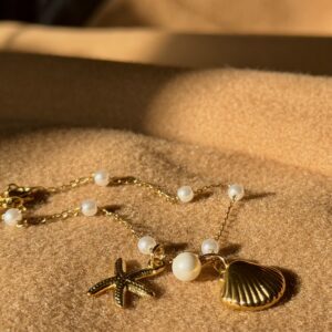 Ocean Charm Pearl Bracelet