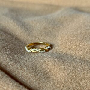 Braided Pearl Ring