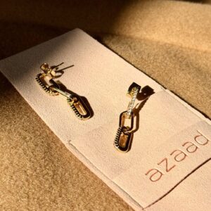 Gold Drop Chain Earrings